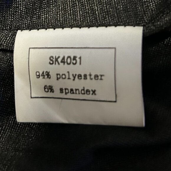 Tov Los Angeles Metallic Zippered Skirt Black/Gold Size XL (14/16) Women's‎ - Picture 11 of 15